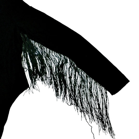 Shein Fringe Trim One Shoulder Bodysuit - Picture 9 of 13